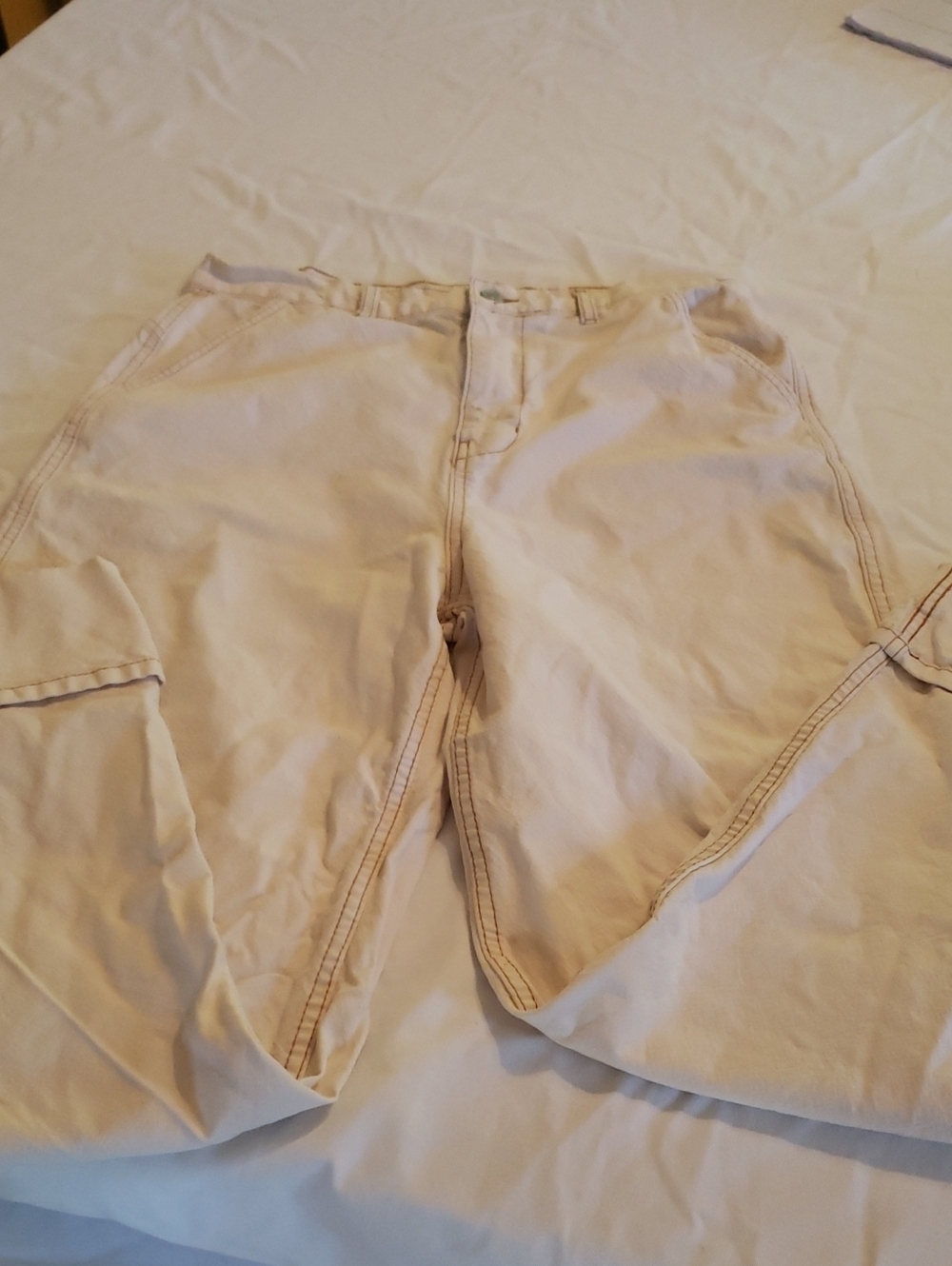 Reclaimed Vintage Cream Cargo Pants
